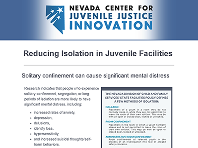 Reducing Isolation in Juvenile Facilities