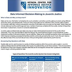 Data Informed Decision-Making in Juvenile Justice