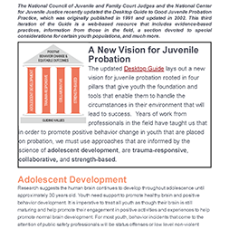 Updated Desktop Guide to Good Juvenile Probation Practice
